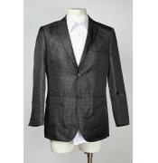   Two Button Peak Collared Dark color black And Silver Best Cheap Blazer For Affordable Cheap Priced Unique Fancy For Men Available Big Sizes on sale Men Affordable Sport Coats Sale Jacket