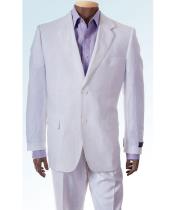  Two buttons Jacket Beach Wedding outfit - men's All White Linen Suit