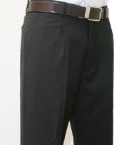  Roma-Classic Fit Pleated Front 1 Pleated creased Pant Wool fabric 1/4 Top Pocket+2 Back Pockets with Lining Dark color black 
