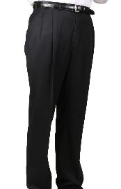  55% Dacron Man Made Fiber Dark color black SomersetDouble- Pleated creased Slaks / Dress Pants Trouser 