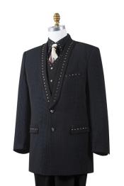  Dark color black 4 Piece Sharkskin Entertainer Suit Best Inexpensive ~ Cheap ~ Discounted Blazer For Affordable Cheap Priced Unique Fancy For Men Available Big Sizes on sale Men Affordable Sport Coats Sale