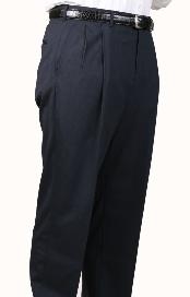  Char Blue Parker Pleated creased Pants Lined Trousers 