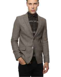  Skinny Cut Tweed Windowpane Pattern Coco Chocolate brown and Grey Herringbone Tweed Best Cheap Blazer For Affordable Cheap Priced Unique Fancy For Men Available Big Sizes on sale Men Affordable Sport Coats Sale Jacket 