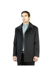  Designer Wool Peacoat Sale Outerwear Dark Charcoal OverCoat - Mens Topcoat