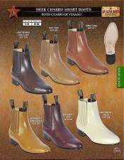  Authentic Los altos Deer Chelsea Charro Short Boots Diff. Colors/Sizes Ankle Dress Style For Man - Short Cowboy - Western Ankle Boots