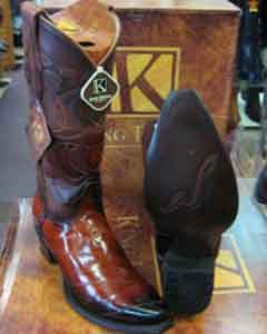  Genuine Eel Cognac Snip Toe western Dress Cowboy King Exotic Boots Cheap Priced For Sale Online