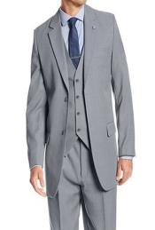  Gray Suit Pleated Pants
