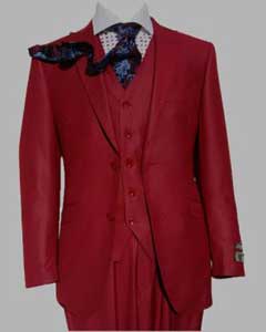  Piece Suits Red Pastel