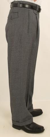  Pleated creased Pants Gray