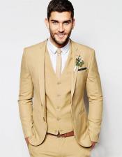 2 Buttons Vested Suit