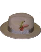  Tan Dress Fedora Hat