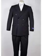  Breasted Navy Pinstripe 6