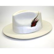  White Fedora Hat 