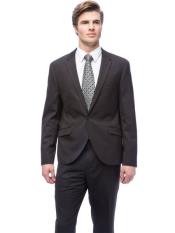  West End Black Funeral Suit 2 Piece Men's 1 Funeral Attire - Funeral Outfit - Funeral Clothes All Solid Outfit Inexpensive Extra Slim Fit Suit