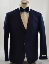 Navy 1 Button 3 Piece Inexpensive ~ Cheap ~ Discounted Clearance Sale Prom Extra Slim Fit Suit