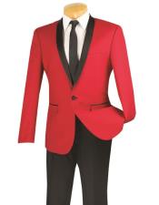  Perfect Formal Shiny Red Plain Toe Lace Up Dress Groomsmen Style Tuxedo