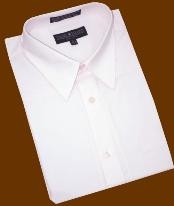  Light Pink Cotton Blend Dress Cheap Fashion Clearance Shirt Sale Online For Men With Convertible Cuffs 