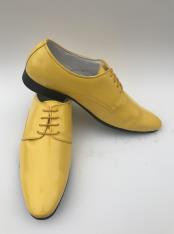 Mens yellow shoes Sale Shop leather plain toe prom shoe