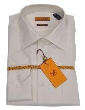  Online Cheap Dress Lay down Cheap Fashion Clearance Shirt Sale Online For Men Cream Twill Regular Cuff 61102-3-B 