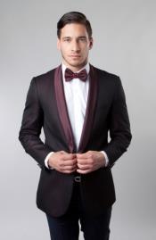   Shawl Collar Single Button Burgundy Dinner Jacket / Best Cheap Blazer For Affordable Cheap Priced Unique Fancy For Men Available Big Sizes on sale Men Sport coat Tuxedo / Graduation Homecoming Outfits Affordable Sport Coats Sale