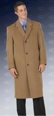  Sentry8811 45 classic model features button through front, notch Collared men's Overcoat