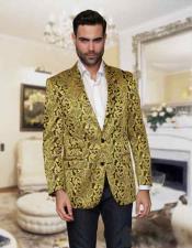 Sequin Glitter Paisley Gold Colorful Stage Fashion Fancy Party Best Cheap Blazer For Affordable Cheap Priced Unique Fancy For Men Available Big Sizes on sale Men Affordable Sport Coats Sale