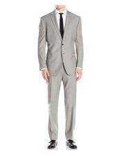  Single Breasted Grey Lined Suit