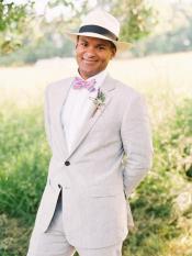  2 Button 2 Piece Grey Prom ~ Wedding Groomsmen Tuxedo Suit Jacket - Mens Grey And Black Tuxedo Wedding - Charcoal Grey Tuxedo