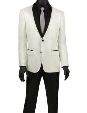   2 Button White Fashion Shawl Lapel Best Cheap Blazer ~ Suit Jacket For Affordable Cheap Priced Unique Fancy For Men Available Big Sizes on sale Men Affordable Sport Coats Sale