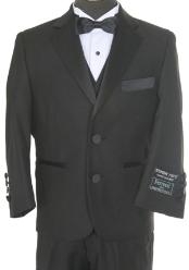 Call If Not Text Or Whatsup 3104300939 To Setup The Group - Call: 3104300939 - Children Kids Boys 3 piece Two buttons Prom ~ Wedding Groomsmen Tuxedo Dark color black 