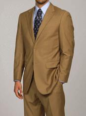 Giorgio Fiorelli Suit Men's Giorgio Fiorelli Camel 2-Button Double Vent Modern Fit Suits Suit