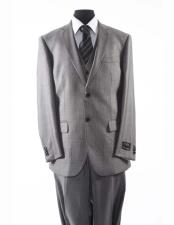  Button Gray Brand Suit