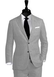 Light Grey Linen Suit