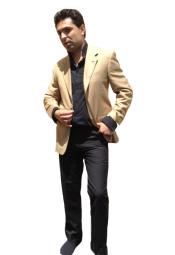  Two Button Jacket Camel ~ Khaki Bronze Best Cheap Blazer Affordable Cheap Priced Unique Fancy For Men Available Big Sizes on sale Sport Coats Sale