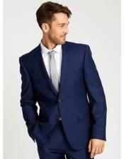  2 Button Side Vented Navy Suit With Silver Tie Cheap Clearance Sale Prom Grey 2 Button Side Vented Grey Tie - men's Extra Slim Fit Suit - Skinny Suit