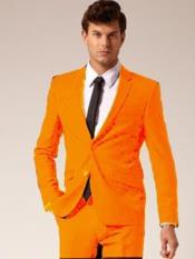  Button  Orange Suit