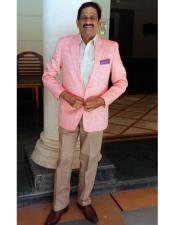 Button Pink Summer Linen