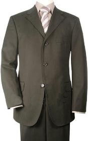  Olive Extra Long length Mens Dark Green Suits for Men XL Available in Two buttons Style Only for tall Vented 