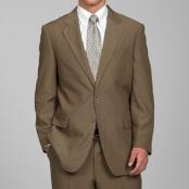  Taupe 2-Button Suit 
