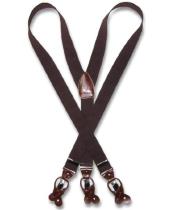  Chocolate brown Groomsmen Suspenders
