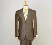 Brown Two Piece Satin Suit