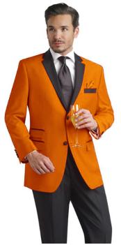 Mens Orange Tuxedo