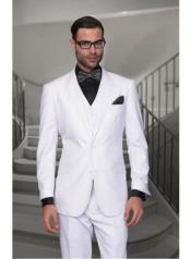 Two Button White Suit