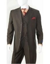  Three Button Vested  100% Wool Black Side Vents Suit
