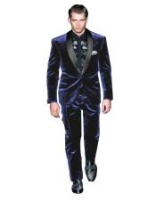  men's Velvet Tuxedo Cocktail Dinner Jacket Suit Jacket & Vevet Pants