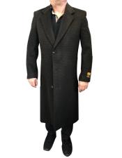  men's Brown & Black Mixed Tweed ~ Herringbone Houndstooth Blend Overcoat ~ Long men's Dress Topcoat -  Winter coat