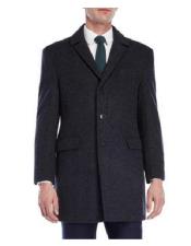  Mens Car Coat Mens Dress Coat Long Jacket Wool Designer Men's Wool Men's Peacoat Sale Navy Blue