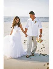  Beach White Wedding Attire