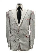 White Two Button Suit