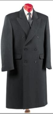 Authentic Fully Lined Double Breasted men's Wool Blend Dress Coat